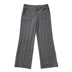 Y2K Mid Rise Grey Brown Glen Check Wide Leg Pants Size 8